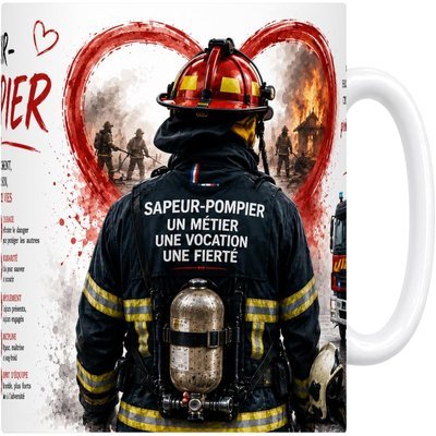 Mug Pompier vocation